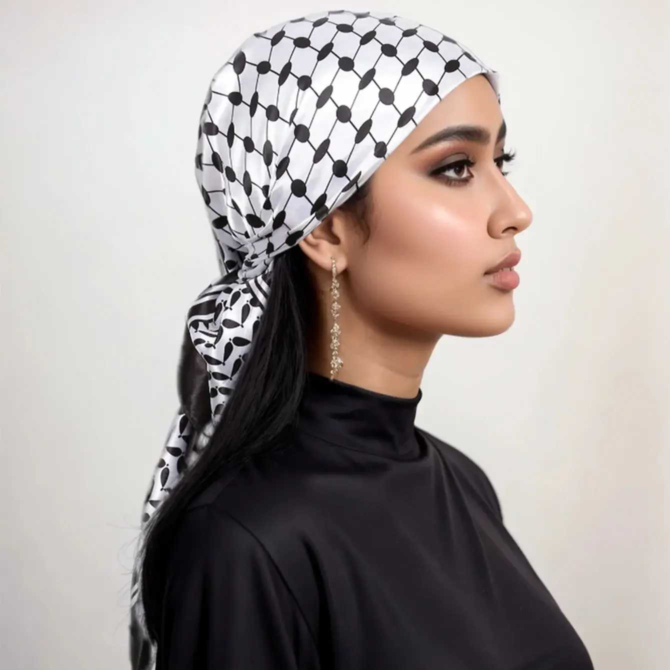 New Palestine Scarf Keffiyeh Women Printed Square Scarf Muslim Hijab Satin Silk Handkerchief Bandanna Muffler Headscarf Wraps
New Palestine Scarf Keffiyeh Women Printed Square Scarf Muslim Hijab Satin Silk Handkerchief Bandanna Muffler Headscarf Wraps
