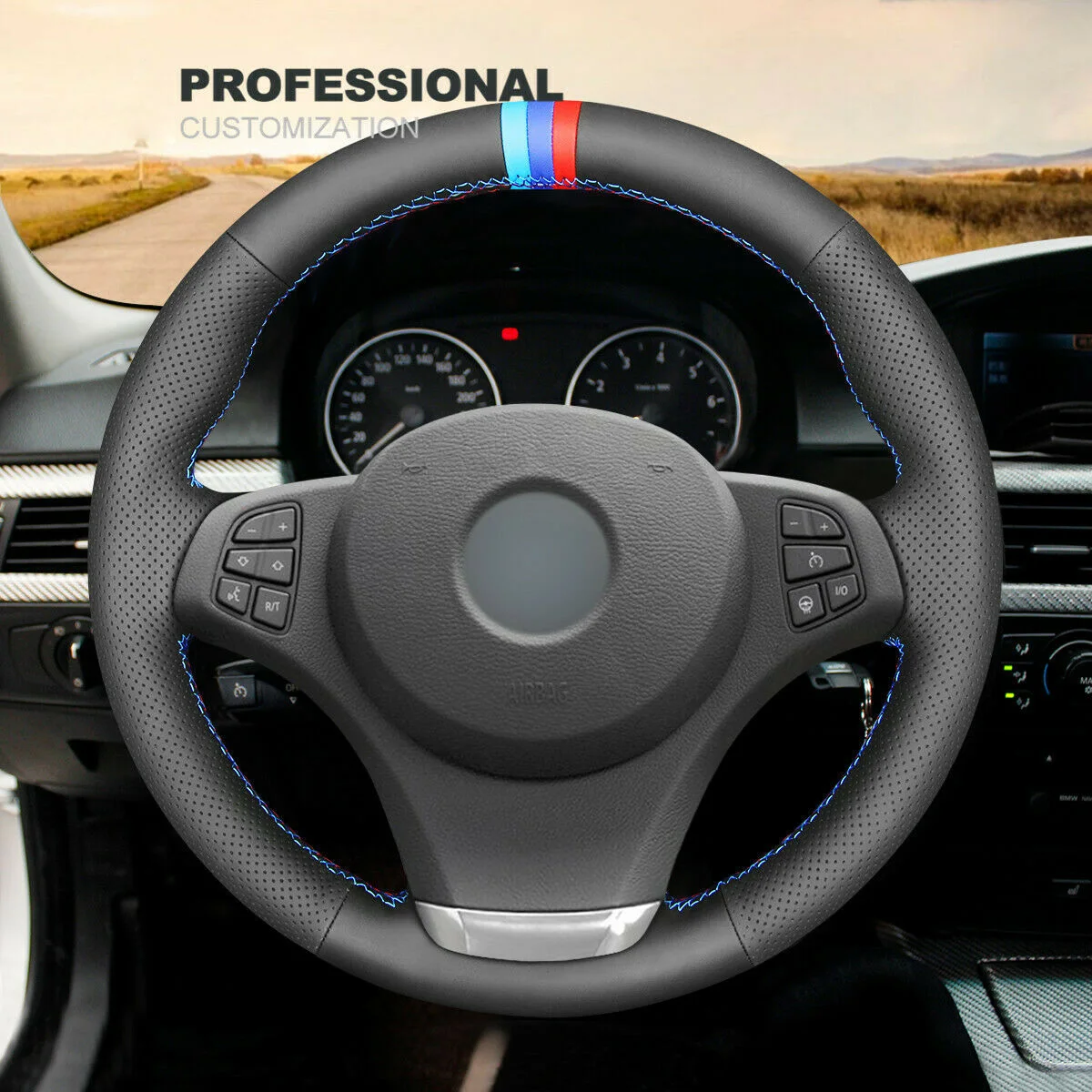 DIY Black Leather Steering Wheel Cover For BMW X3 E83 2007-2010 X5 E53 2000 2001 2002 2003 2004 2005 2006 Car Accessories
DIY Black Leather Steering Wheel Cover For BMW X3 E83 2007-2010 X5 E53 2000 2001 2002 2003 2004 2005 2006 Car Accessories
