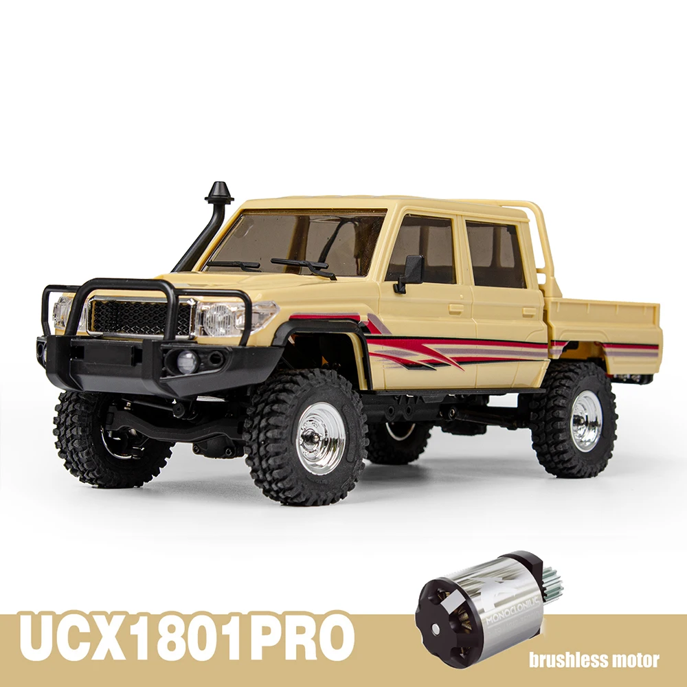 1/18 UCX1801 PRO RC Car LC79 4WD Remote Control Off-Road Pickup Brushless Electric Truck Cars UDIRC Model Toys for Children
1/18 UCX1801 PRO RC Car LC79 4WD Remote Control Off-Road Pickup Brushless Electric Truck Cars UDIRC Model Toys for Children