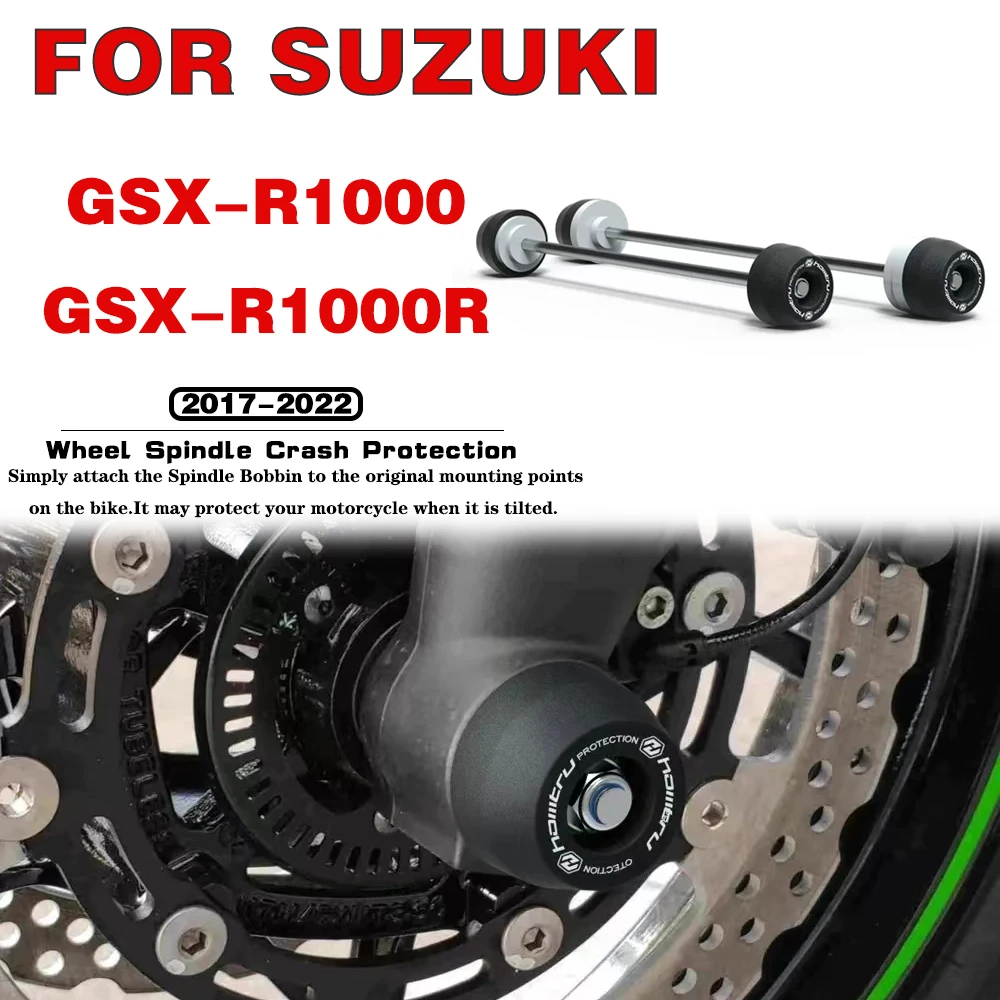 For SUZUKI GSX-R1000 GSX-R1000R 2017 2018 2019 2020 2021 2022 Motorcycle accessories Front Rear Wheel Spindle Crash Protection
For SUZUKI GSX-R1000 GSX-R1000R 2017 2018 2019 2020 2021 2022 Motorcycle accessories Front Rear Wheel Spindle Crash Protection