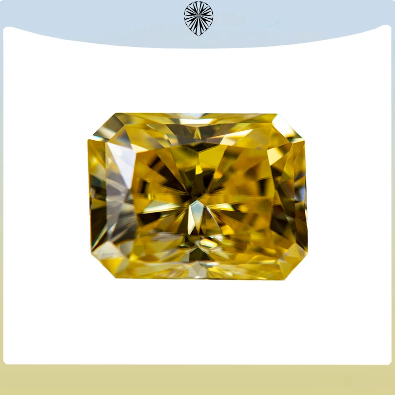 Moissanite Stone Lemon Yellow Color Radiant Cut Lab Grown Diamond DIY Ring Necklace Earrings Main Materials with GRA Certificate
Moissanite Stone Lemon Yellow Color Radiant Cut Lab Grown Diamond DIY Ring Necklace Earrings Main Materials with GRA Certificate