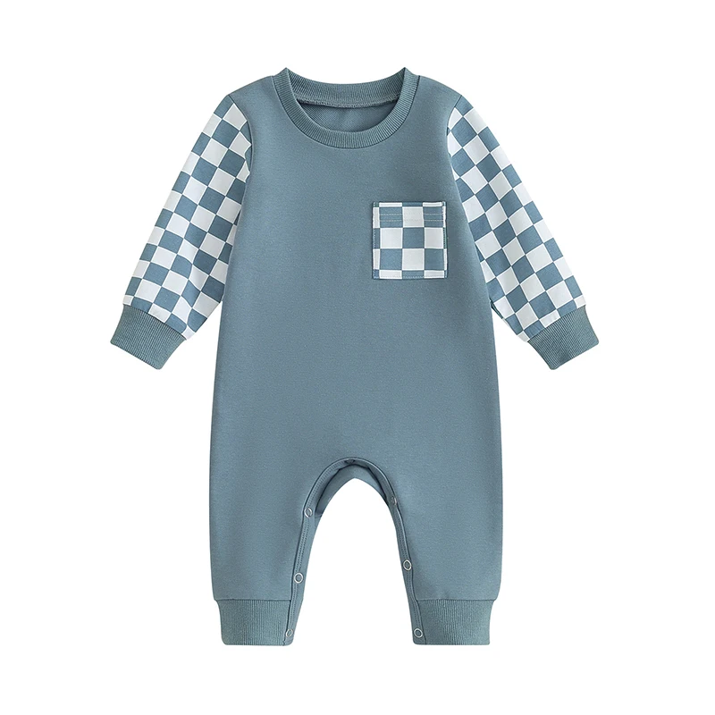 Toddler Infant Baby Boys Girls Jumpsuits Clothes Long Sleeve Checkerboard Print Pocket Rompers Newborn Spring Fall Outfit
Toddler Infant Baby Boys Girls Jumpsuits Clothes Long Sleeve Checkerboard Print Pocket Rompers Newborn Spring Fall Outfit