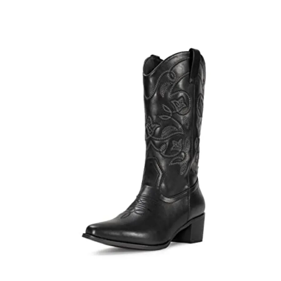 IUV Cowboy Boots For Women Pointy Toe Women's Western Boots Cowgirl Boots Mid Calf Boots
IUV Cowboy Boots For Women Pointy Toe Women's Western Boots Cowgirl Boots Mid Calf Boots