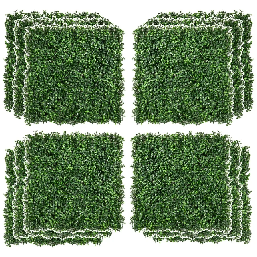 12 PCS 20 x 20 Artificial Boxwood Panels Topiary Wall Greenery Backdrop Privacy Hedge Screen UV Protected 4Layer Roll Grass Pan
12 PCS 20 x 20 Artificial Boxwood Panels Topiary Wall Greenery Backdrop Privacy Hedge Screen UV Protected 4Layer Roll Grass Pan