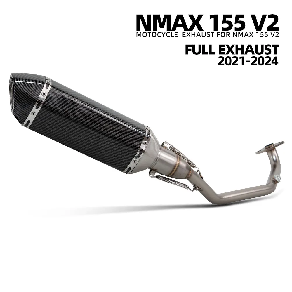 NMAX155 Exhaust System For Yamaha NMAX 155 V2 2021-2024 Motorcycle Escape Manifold 370MM Muffler with DB Killer Motorbike Kit
NMAX155 Exhaust System For Yamaha NMAX 155 V2 2021-2024 Motorcycle Escape Manifold 370MM Muffler with DB Killer Motorbike Kit