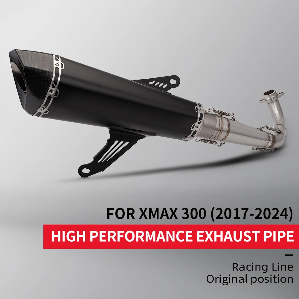 Motorcycle Stainless Steel Exhaust Full System Collector Connecting Muffler Suitable for XMAX300 XMAX 300 2017-2024
Motorcycle Stainless Steel Exhaust Full System Collector Connecting Muffler Suitable for XMAX300 XMAX 300 2017-2024