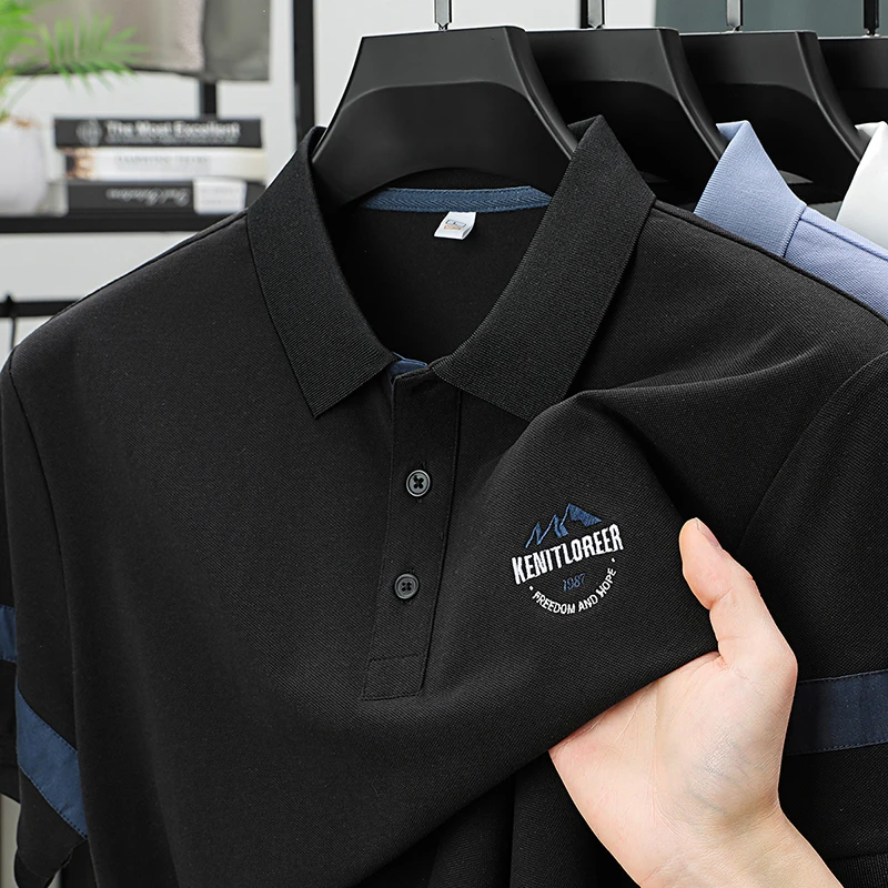 роскошь Марка Мужская Короткие рукава Рубашка Polo Summer Fashion Новый оригинальный Вышивка - дизайн полоски воздухопроницаемый хлопчатобумажный для отдыха футболка
роскошь Марка Мужская Короткие рукава Рубашка Polo Summer Fashion Новый оригинальный Вышивка - дизайн полоски воздухопроницаемый хлопчатобумажный для отдыха футболка