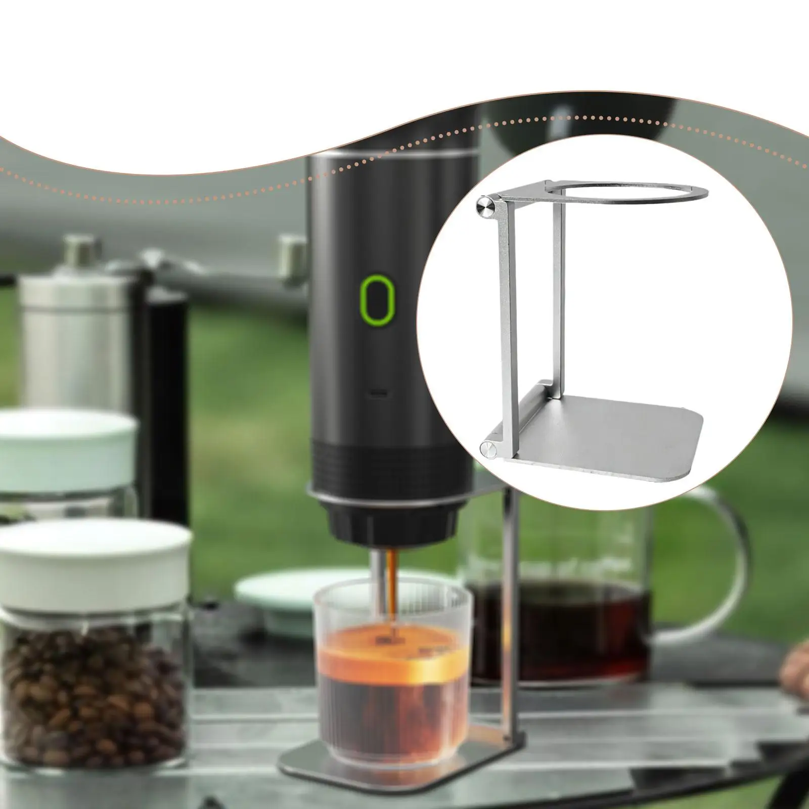 Pour over Coffee Dripper Stand Foldable Accessory Aluminum Alloy Espresso Machine Stand Hand Brew Bracket for Outdoor
Pour over Coffee Dripper Stand Foldable Accessory Aluminum Alloy Espresso Machine Stand Hand Brew Bracket for Outdoor