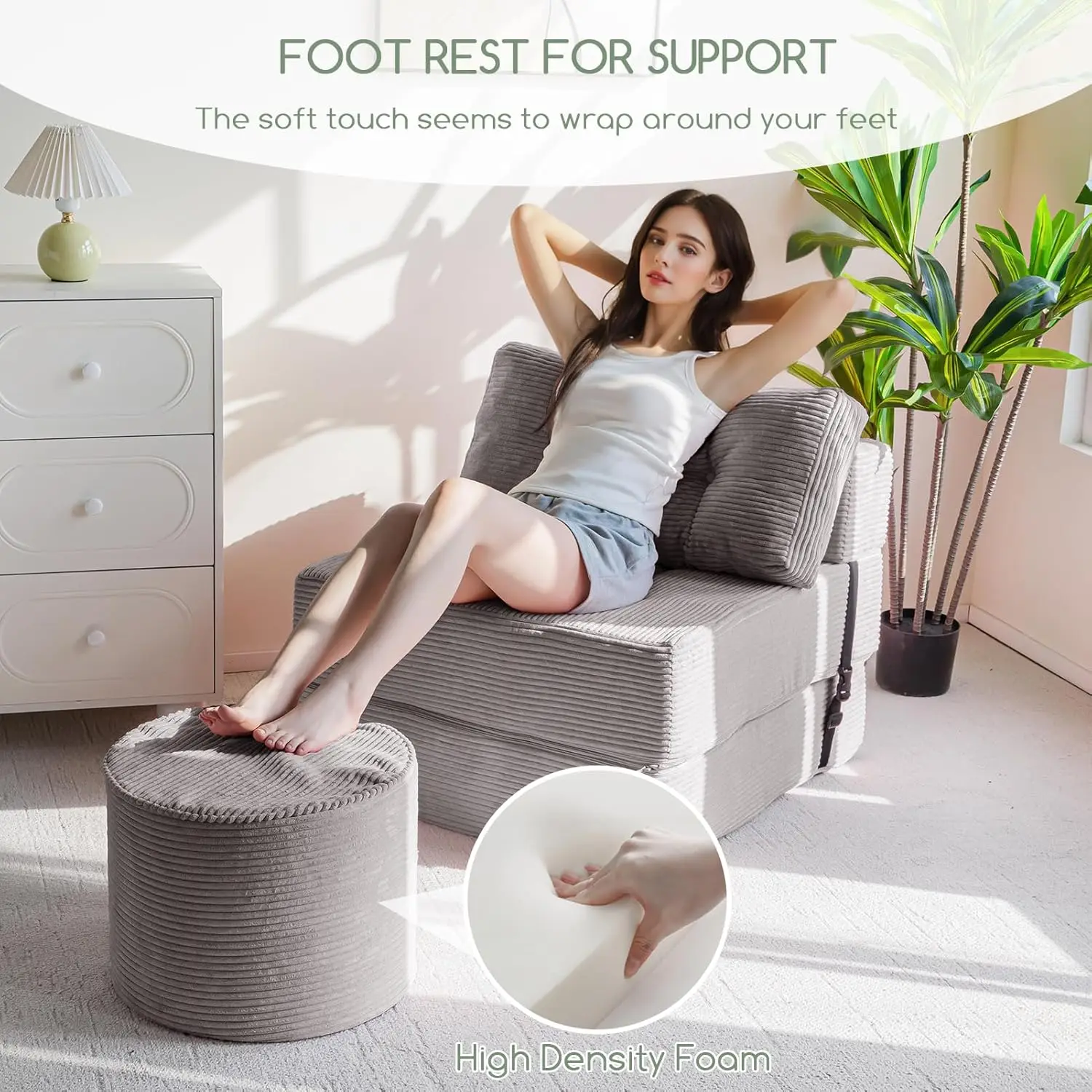 Higogogo Round Stuffed Pouf Ottoman, Corduroy Poufs With High-Density Foam Filling, Furry And Fluffy Pouf Foot Stool Storage
Higogogo Round Stuffed Pouf Ottoman, Corduroy Poufs With High-Density Foam Filling, Furry And Fluffy Pouf Foot Stool Storage