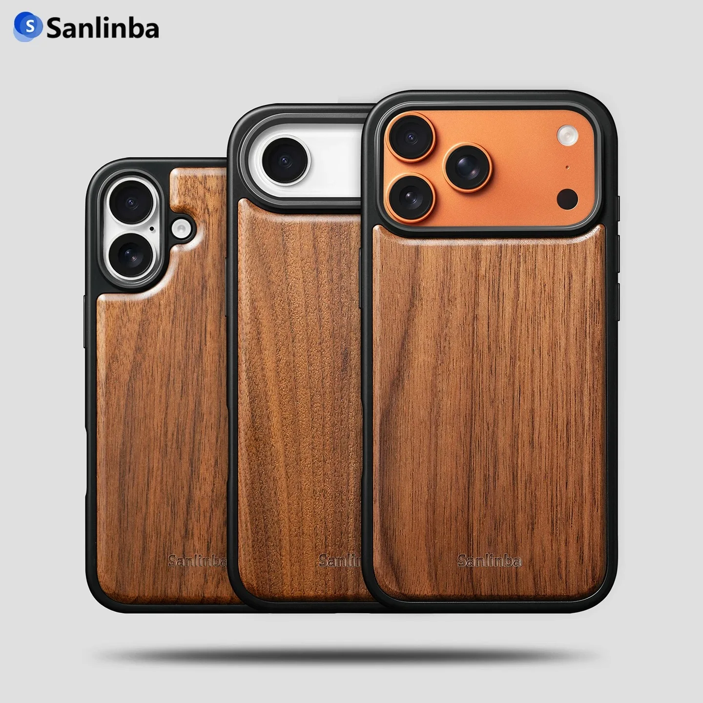 Sanlinba Walnut Magnetic Phone Case, suitable for Apple phones, full wood cover for anti-drop protection.
Sanlinba Walnut Magnetic Phone Case, suitable for Apple phones, full wood cover for anti-drop protection.