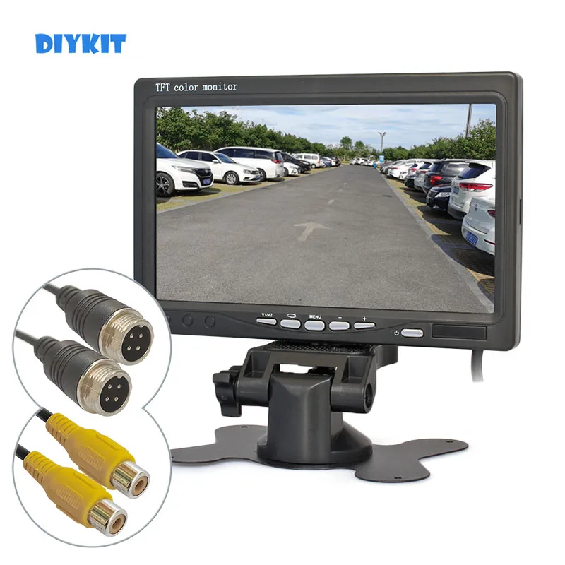 DIYKIT 7-дюймовый TFT ЖК-дисплей, автомобильный монитор заднего вида, RCA, 4-контактный видеовход для камеры заднего вида, автомобильная камера наблюдения
DIYKIT 7-дюймовый TFT ЖК-дисплей, автомобильный монитор заднего вида, RCA, 4-контактный видеовход для камеры заднего вида, автомобильная камера наблюдения