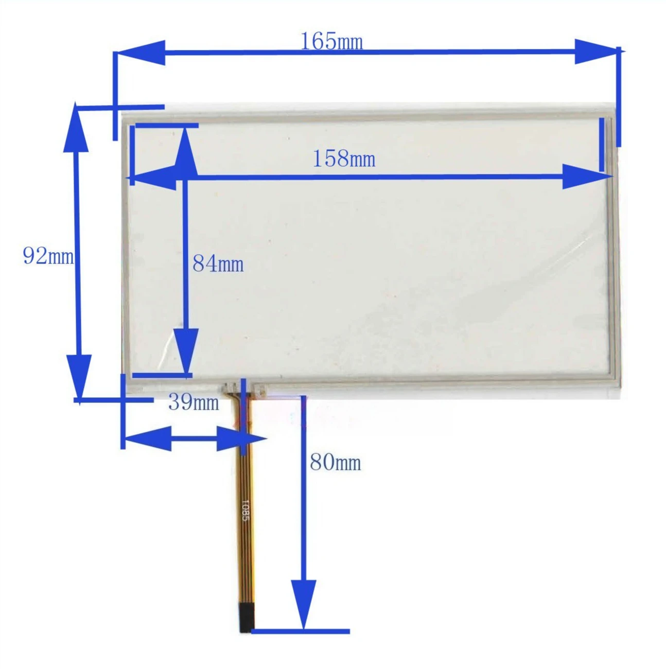 7-inch 165*92 car navigation touch screen digitizer outer glass - universal narrow bezel
7-inch 165*92 car navigation touch screen digitizer outer glass - universal narrow bezel