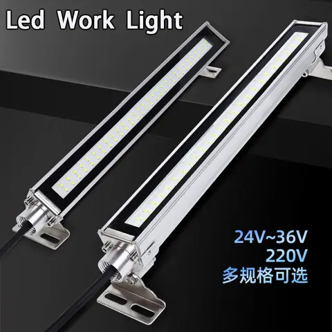 Newest 24V/220V Led Machine Tool Work Light Waterproof Oil-proof Explosion-proof Lamp CNC Lathe Lighting Lamp Aluminum Alloy Hot