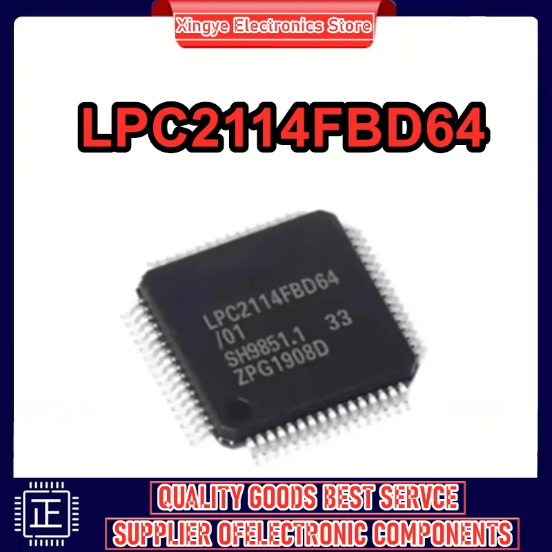 New original LPC2114FBD64/01 LPC2114FBD64 QFP64 microcontroller chip in stock
New original LPC2114FBD64/01 LPC2114FBD64 QFP64 microcontroller chip in stock