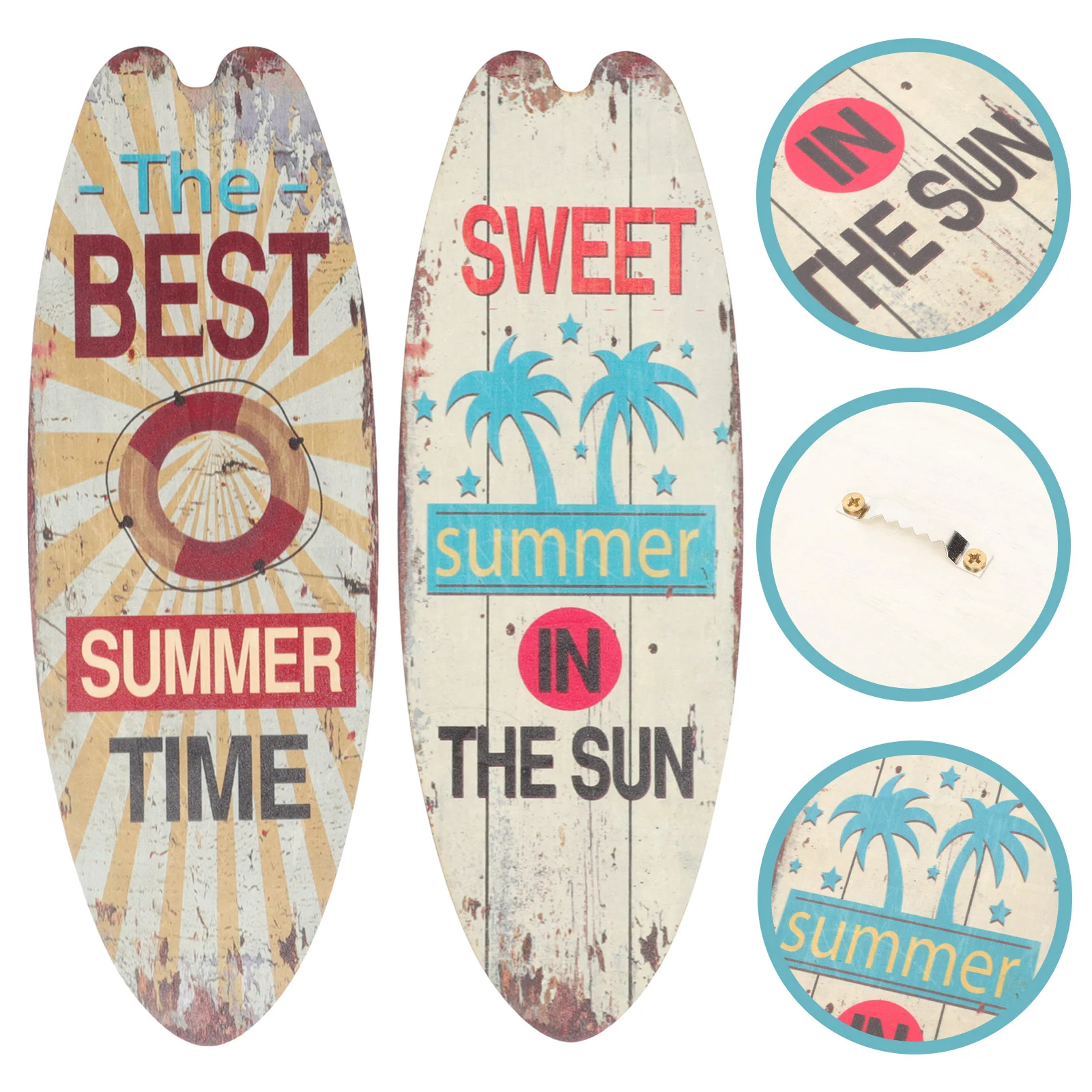 2 Pcs Surf Board Marine Style Ornament Decoration Necessity Surfboard Hanging Wood Bathroom Plaque Bar Seaside Porch
2 Pcs Surf Board Marine Style Ornament Decoration Necessity Surfboard Hanging Wood Bathroom Plaque Bar Seaside Porch