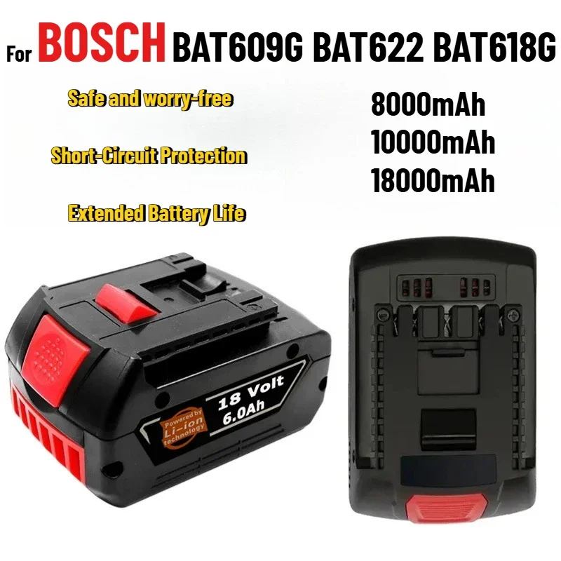 18V 8.0Ah 10Ah 18Ah Lithium Battery for For BOSCH Authentic for Bosch BAT609G BAT622 BAT618G for ElectricDrill
18V 8.0Ah 10Ah 18Ah Lithium Battery for For BOSCH Authentic for Bosch BAT609G BAT622 BAT618G for ElectricDrill