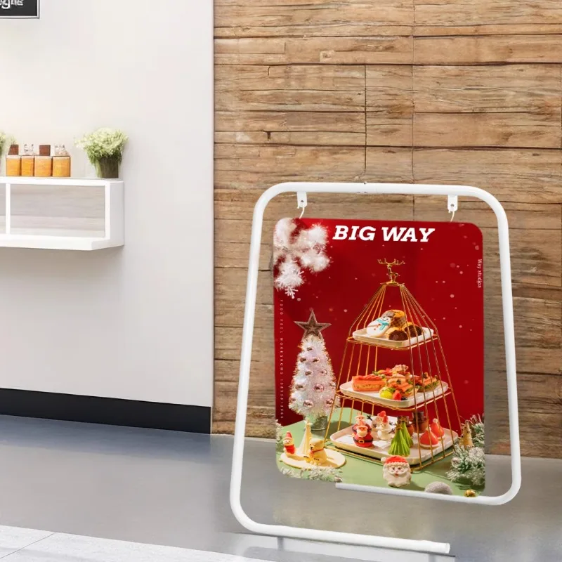 European swing billboard Outdoor windproof billboard Restaurant entrance Double-sided poster stand Double-sided
European swing billboard Outdoor windproof billboard Restaurant entrance Double-sided poster stand Double-sided