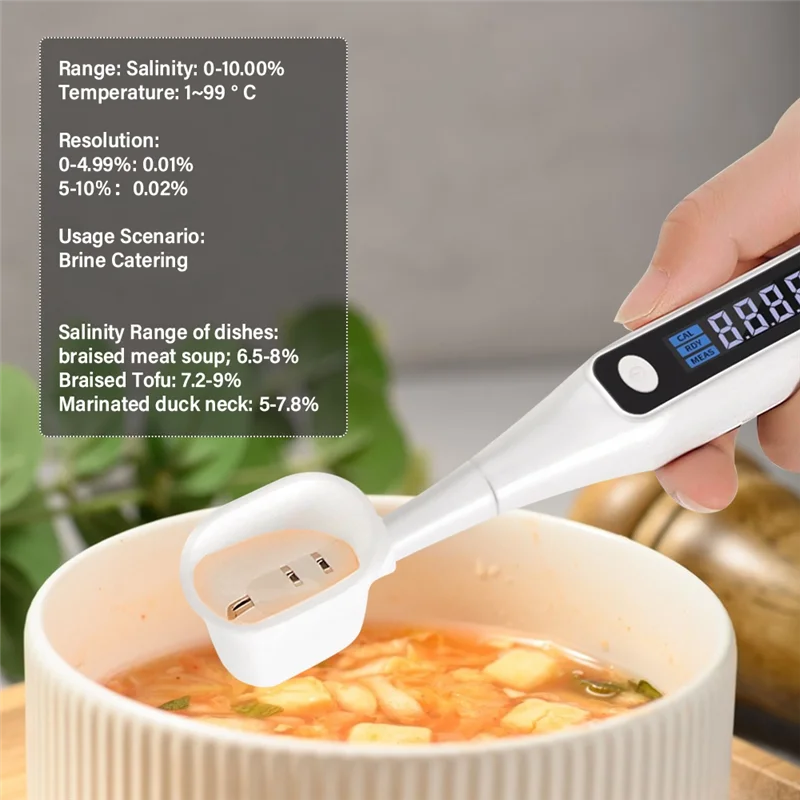 Vlag Portable Food Salinometer Home Led Salinity Meter Digital Foods Salt Meter Thermometer Analyzer For Kitchen
Vlag Portable Food Salinometer Home Led Salinity Meter Digital Foods Salt Meter Thermometer Analyzer For Kitchen