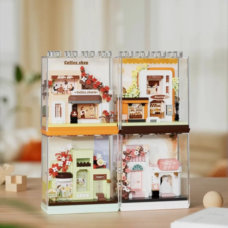 DIY Building Block Set Street View Cafe Coffee Shop Wedding Shop Model Toy Ornaments Children's Birthday Gift Assembly Kit
DIY Building Block Set Street View Cafe Coffee Shop Wedding Shop Model Toy Ornaments Children's Birthday Gift Assembly Kit