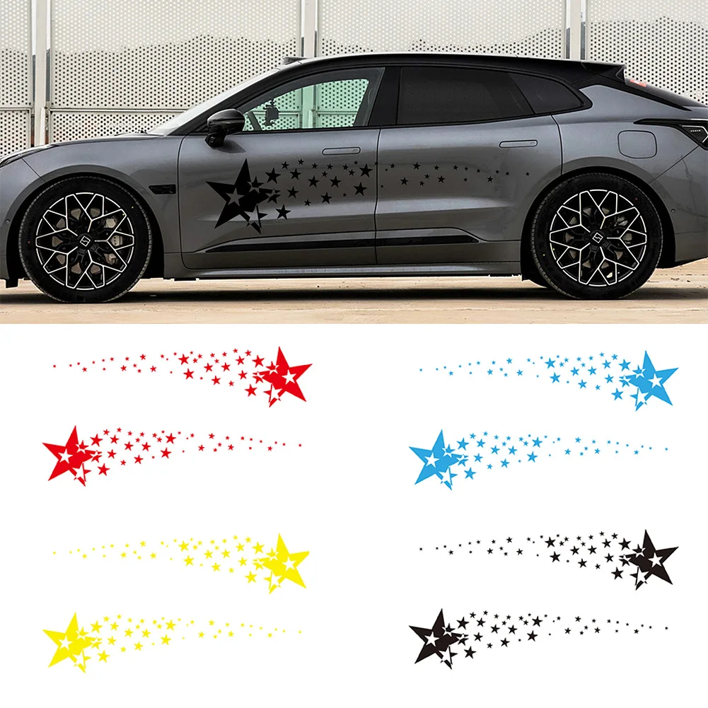 2Pcs Universal Car Sticker Body Side Decal Auto Vinyl Sports Super Star Side Skirt Hood Sticker Exterior Decoration Accessories
2Pcs Universal Car Sticker Body Side Decal Auto Vinyl Sports Super Star Side Skirt Hood Sticker Exterior Decoration Accessories