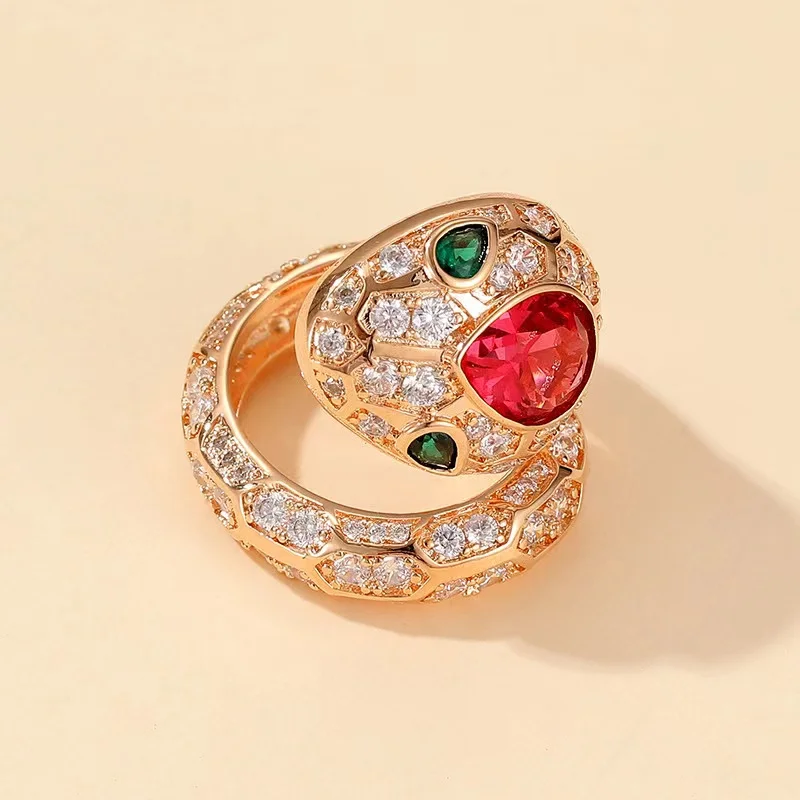 Sterling Silver Color Red Sapphire Snake-shape Ring Classic Trend Adjustable Snake Ring Women's Fashion High End Luxury Jewelry
Sterling Silver Color Red Sapphire Snake-shape Ring Classic Trend Adjustable Snake Ring Women's Fashion High End Luxury Jewelry