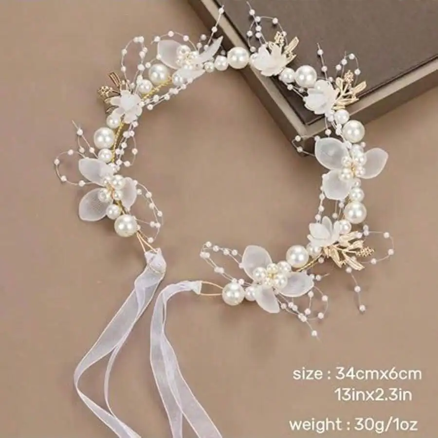 1pc Handmade Pearl Gold Leaf Crystal Acrylic Flower Decor Elegant Fashion Casual Party Headband Hair Accessories For Girls
1pc Handmade Pearl Gold Leaf Crystal Acrylic Flower Decor Elegant Fashion Casual Party Headband Hair Accessories For Girls