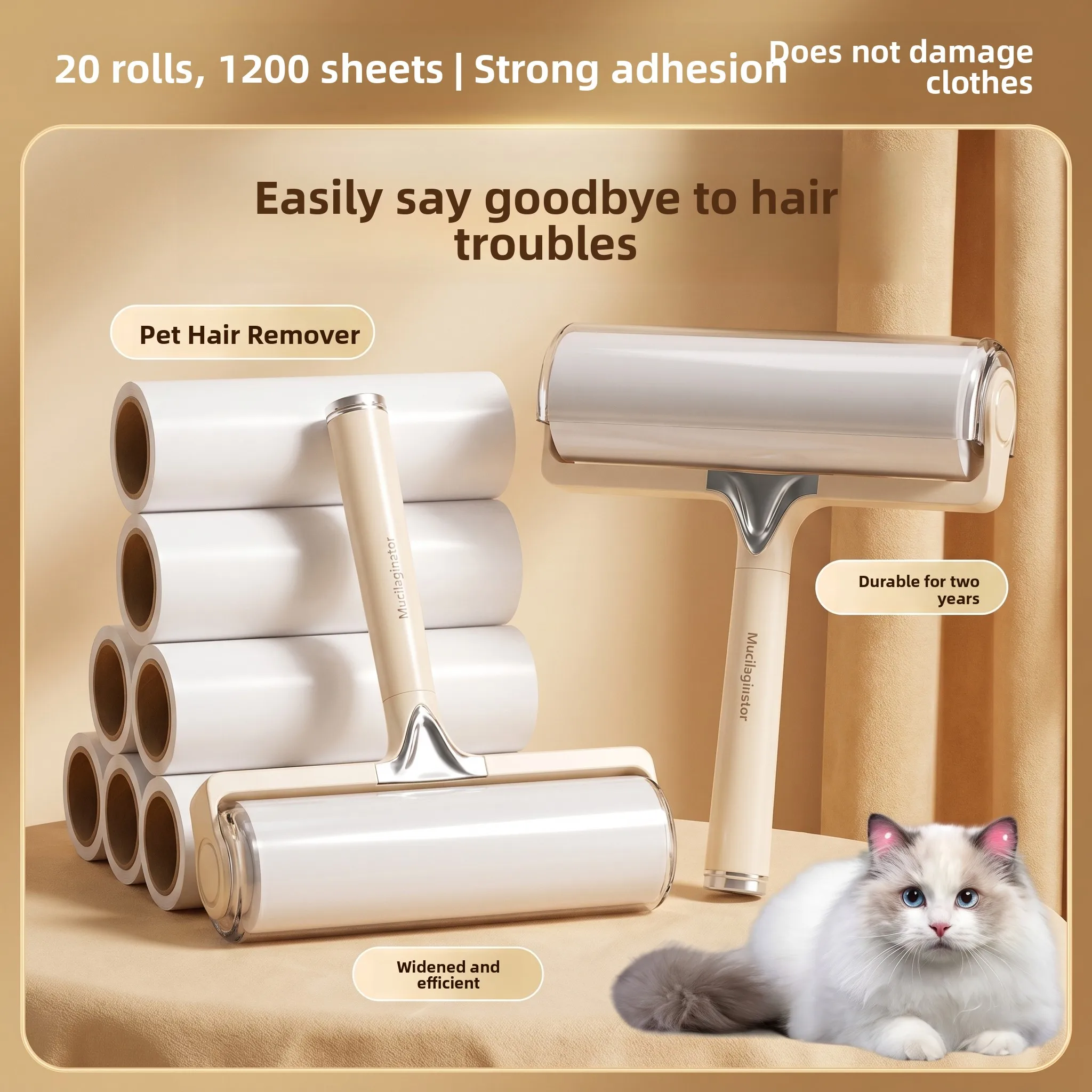 Long Pole Sticky Hair Remover Roller Bed Dust Cleaning Dog Hair Human Hair Clothes Strong Adhesive Hair Remover Core Replacement
Long Pole Sticky Hair Remover Roller Bed Dust Cleaning Dog Hair Human Hair Clothes Strong Adhesive Hair Remover Core Replacement