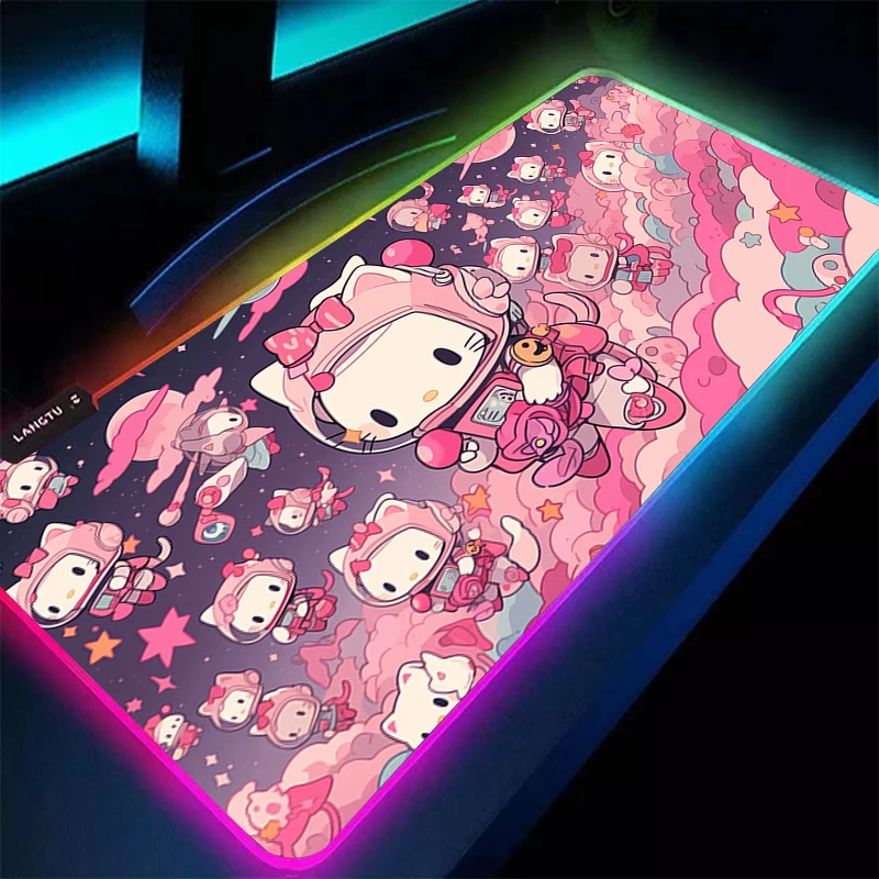 Anime RGB Mouse Pad Large Gamer Desk mat Computer keyboard LED gaming Hello Kitty 90x40cm accessories carpet Backlight mousepad
Anime RGB Mouse Pad Large Gamer Desk mat Computer keyboard LED gaming Hello Kitty 90x40cm accessories carpet Backlight mousepad