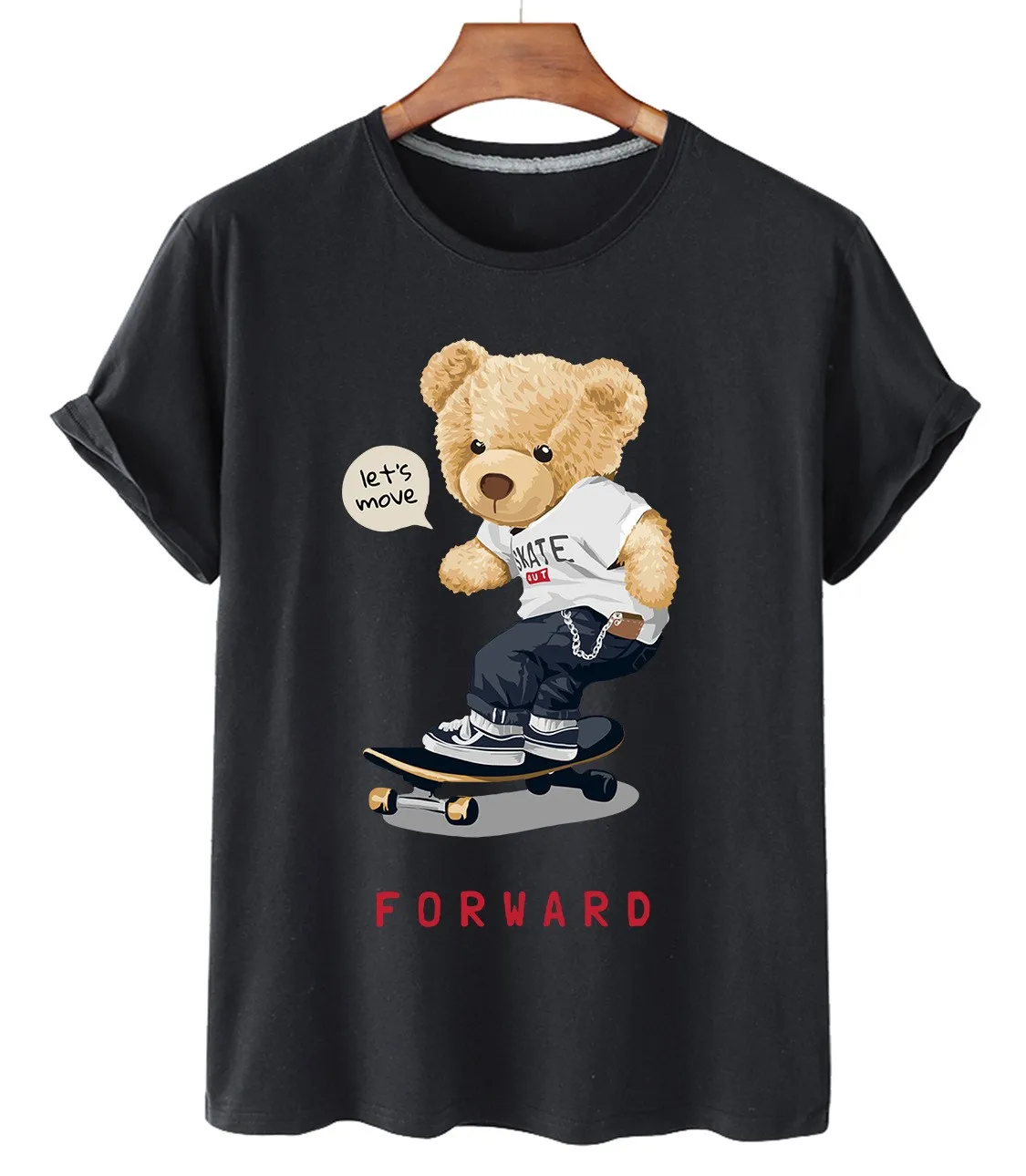 (Skate Bear Collection) 100% Cotton T-shirt Women's Short Sleeve O-neck T-shirt Men's Summer Oversized T-shirt Unisex T-shirt
(Skate Bear Collection) 100% Cotton T-shirt Women's Short Sleeve O-neck T-shirt Men's Summer Oversized T-shirt Unisex T-shirt