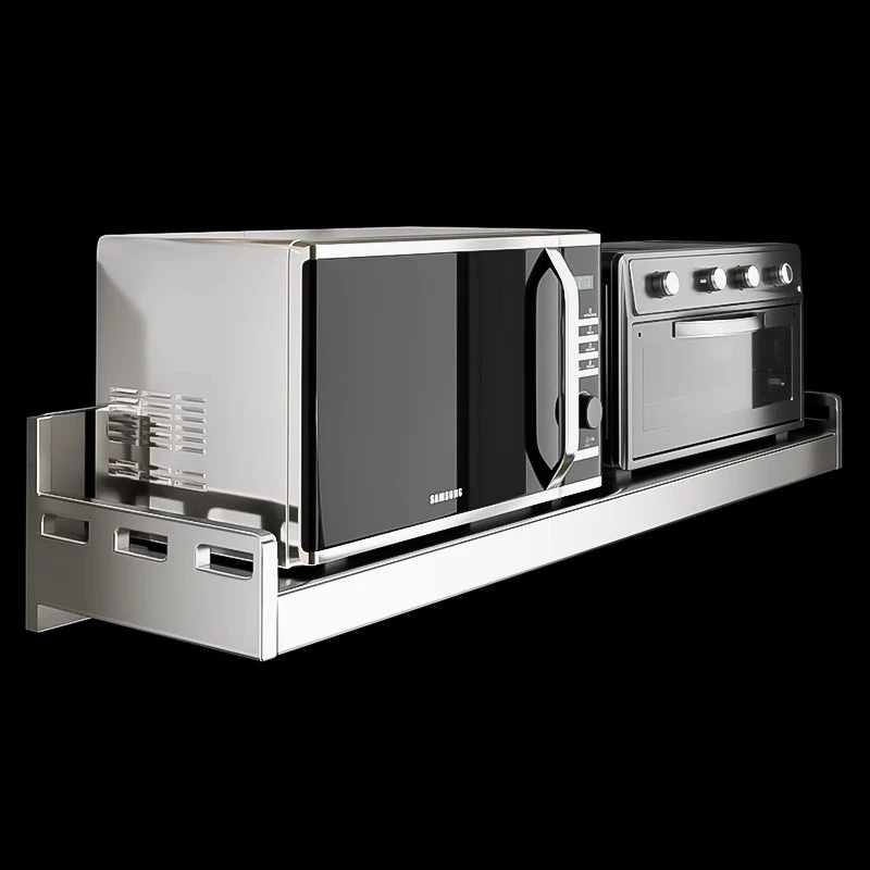 304 stainless steel, kitchen, microwave oven, rack, wall mount 
304 stainless steel, kitchen, microwave oven, rack, wall mount