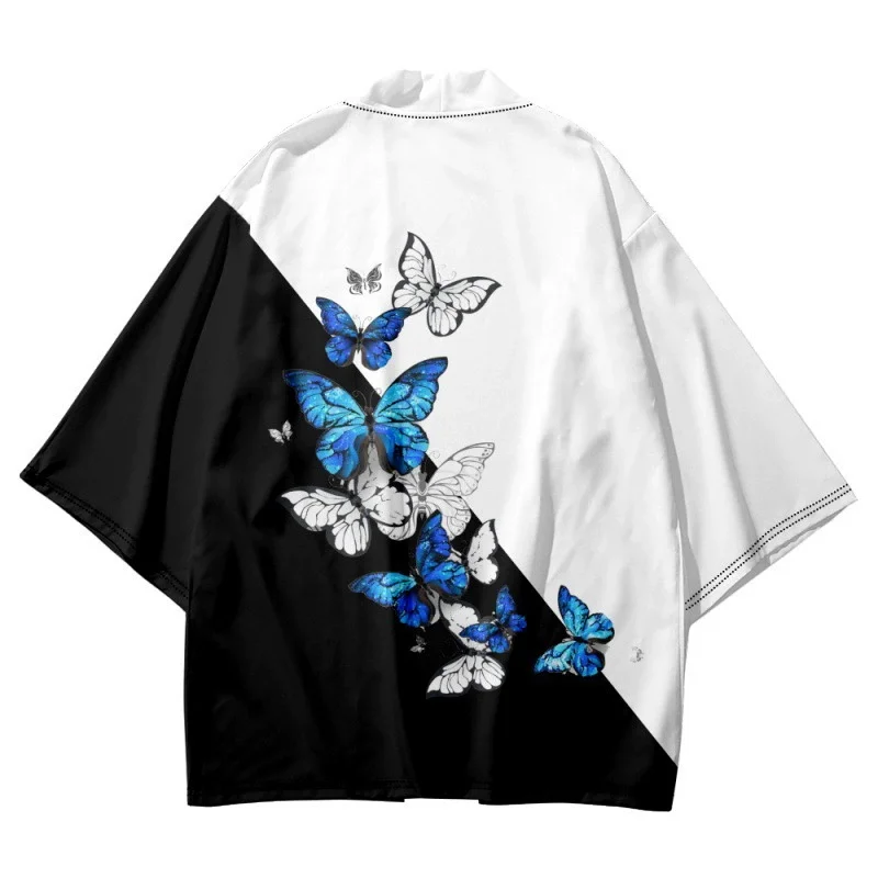Chinese Style Butterfly Print Kimono Women Cardigan Yukata Japanese Streetwear Men Loose Tradition Polyester Clothing
Chinese Style Butterfly Print Kimono Women Cardigan Yukata Japanese Streetwear Men Loose Tradition Polyester Clothing