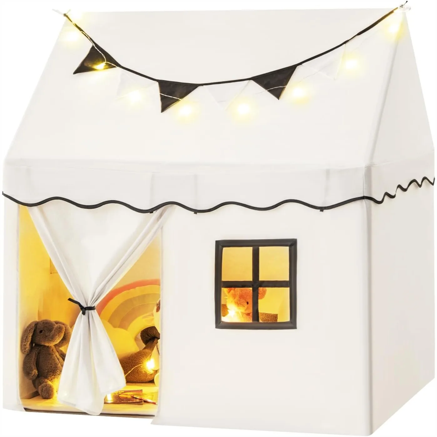 Kids Play Tent with Washable Mat Star Light Windows, Anti-Trip Large Playhouse for Toddlers, Indoor Outdoor Princess Castle
Kids Play Tent with Washable Mat Star Light Windows, Anti-Trip Large Playhouse for Toddlers, Indoor Outdoor Princess Castle