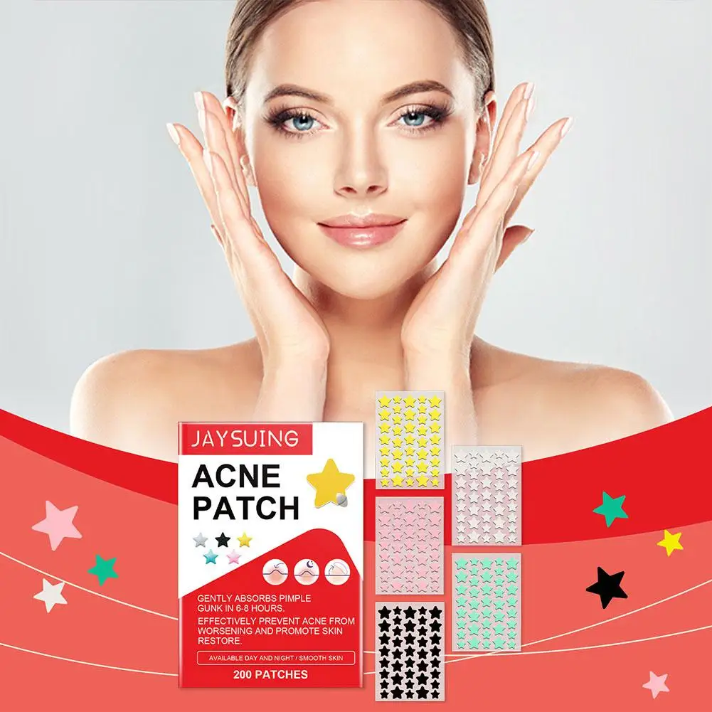 200-240pcs Star Shape Pimple Patches Colorful Hydrocolloid Strong Care Patches Sticker Pimple Absorption Zit Healing Cute F W6G6
200-240pcs Star Shape Pimple Patches Colorful Hydrocolloid Strong Care Patches Sticker Pimple Absorption Zit Healing Cute F W6G6