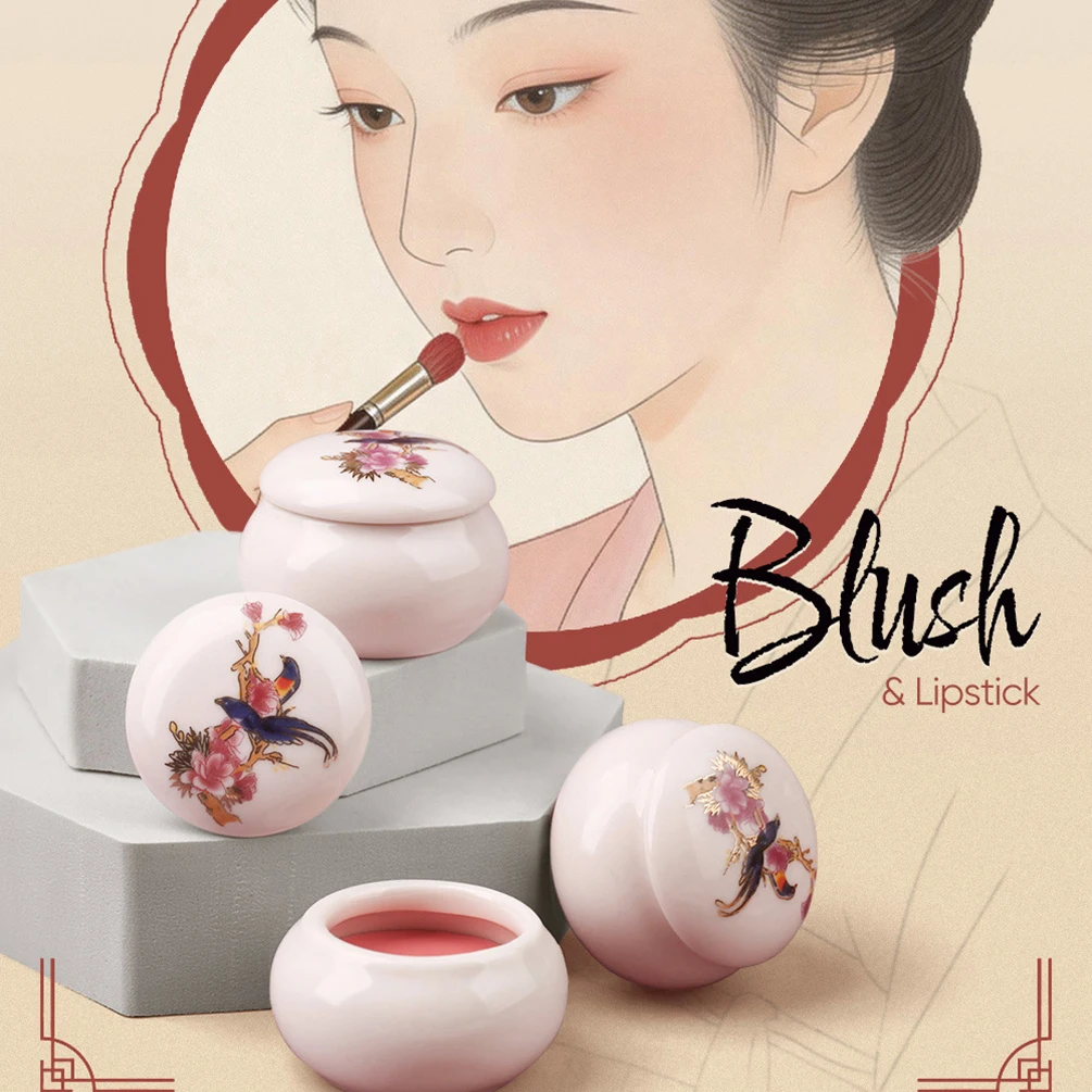3-color Private Label Blush Cream Custom Logo 10g Traditional-Style Ceramic Pot Blusher Balm Cheek Lip Natural Face Makeup Vegan
3-color Private Label Blush Cream Custom Logo 10g Traditional-Style Ceramic Pot Blusher Balm Cheek Lip Natural Face Makeup Vegan