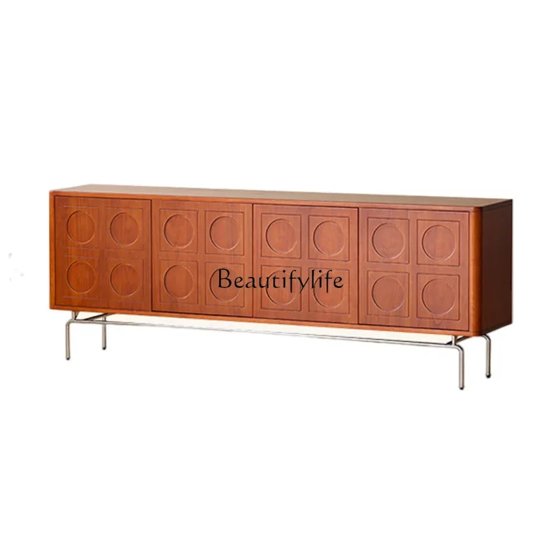 New Retro solid wood TV cabinet Nordic living room boxwood solid wood TV cabinet
New Retro solid wood TV cabinet Nordic living room boxwood solid wood TV cabinet