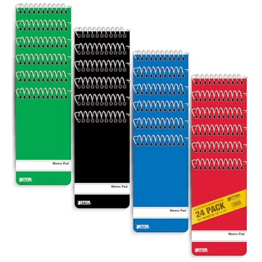 Memo Pads, 24 Pack 3x5 inches, 60 Sheets, College Rule, Assorted Solid Colors, Memo Pad and 3x5 Notebook for Notes, Writing, Of
Memo Pads, 24 Pack 3x5 inches, 60 Sheets, College Rule, Assorted Solid Colors, Memo Pad and 3x5 Notebook for Notes, Writing, Of