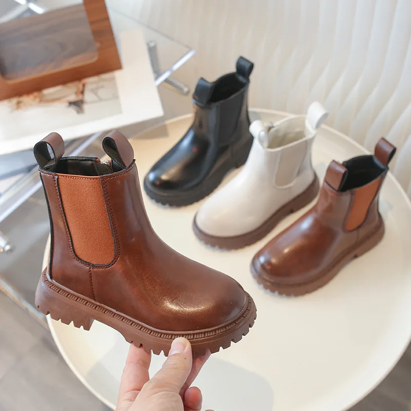 Kids'Casual Shoes Boots Solid Color PU Leather Spring Fashion Flat Shoes For Children Anti-slip Black Brown Size 26-37
Kids'Casual Shoes Boots Solid Color PU Leather Spring Fashion Flat Shoes For Children Anti-slip Black Brown Size 26-37