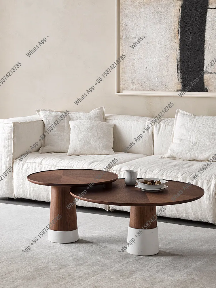 Coffee table North American imported black walnut solid wood coffee table living room tea table Italian style
Coffee table North American imported black walnut solid wood coffee table living room tea table Italian style