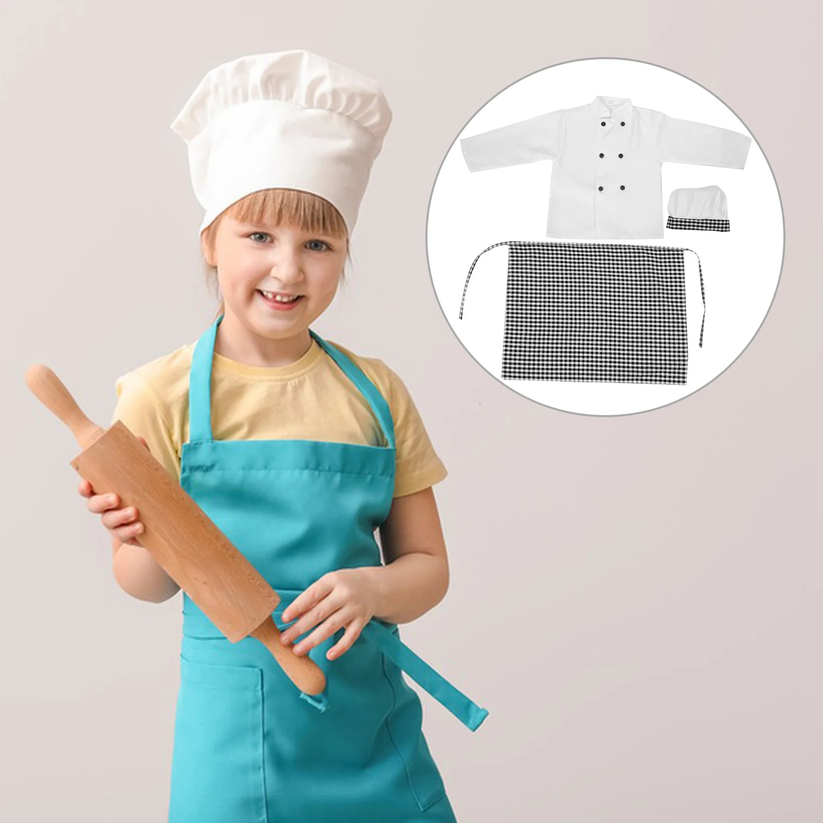 1 set Children Chef Costume Stripe Apron Uniform Polyester Play Kitchen Kids Toddler Role Play Clothes Cooking Game Costumes
1 set Children Chef Costume Stripe Apron Uniform Polyester Play Kitchen Kids Toddler Role Play Clothes Cooking Game Costumes