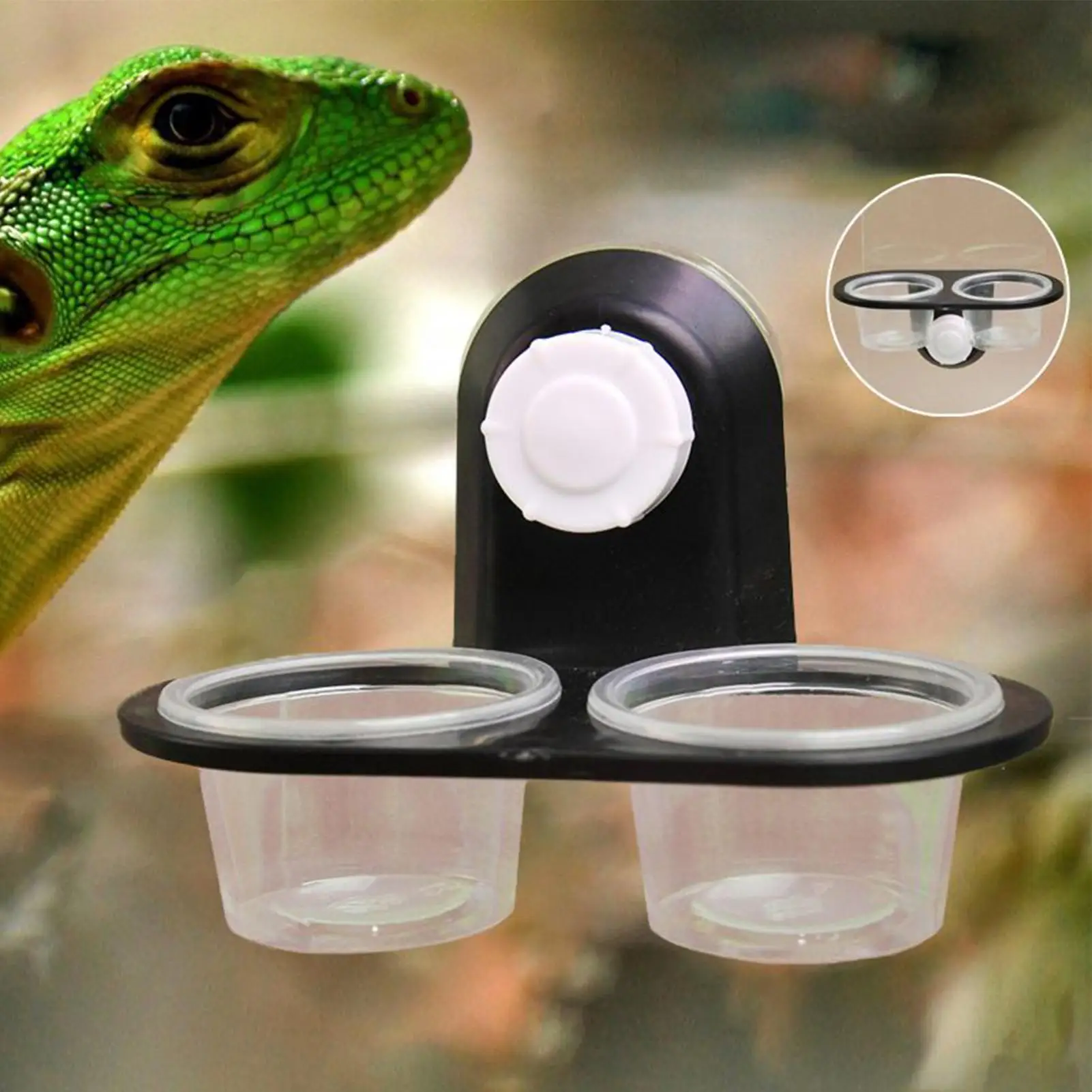Gecko Food Dish Gecko Feeding Cups Dispenser Convenient cleaning durable with 4 Cups Tray for Tarantula Frog Lizard Hermit Crab
Gecko Food Dish Gecko Feeding Cups Dispenser Convenient cleaning durable with 4 Cups Tray for Tarantula Frog Lizard Hermit Crab