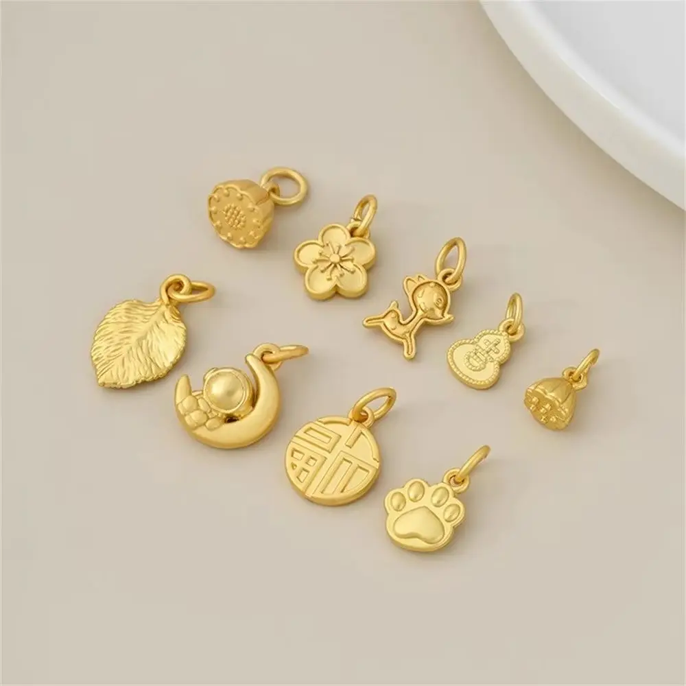 1pcs 18K Matte Gold Lotus Pod Gourd Blessing Brand Cat Paw Deer Pendant Handmade Diy Bracelet Accessory Material
1pcs 18K Matte Gold Lotus Pod Gourd Blessing Brand Cat Paw Deer Pendant Handmade Diy Bracelet Accessory Material
