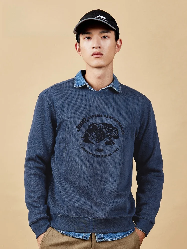 Fleece Lined Men's Sweatshirt Breathable round Neck Sportswear Long Sleeve Warm Windproof Autumn Clothing Polyester Fabric
Fleece Lined Men's Sweatshirt Breathable round Neck Sportswear Long Sleeve Warm Windproof Autumn Clothing Polyester Fabric