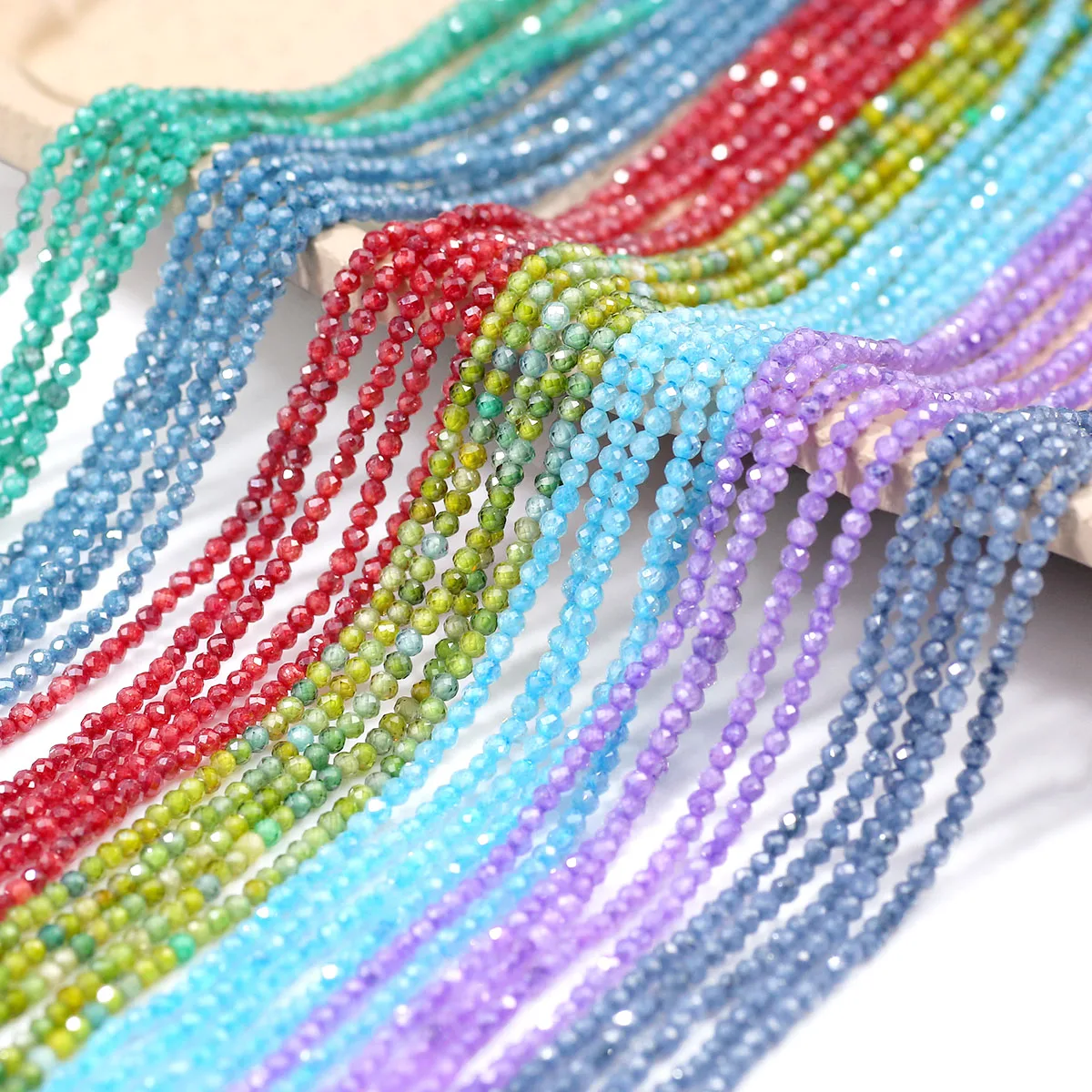 1Strand 2mm Round Ball Natural Stone Loose Spacer Beads Zircon Faceted Beads for DIY Making Jewelry Needlework Accessories
1Strand 2mm Round Ball Natural Stone Loose Spacer Beads Zircon Faceted Beads for DIY Making Jewelry Needlework Accessories