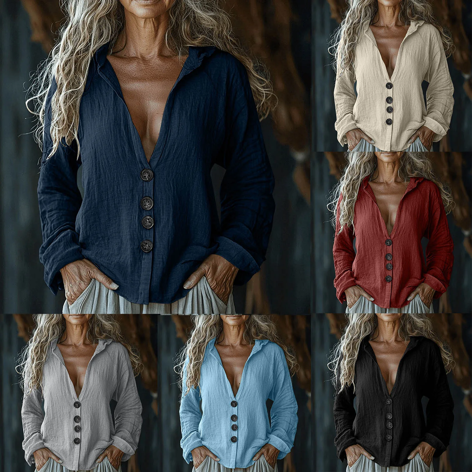 Shirt Women Blouses Y2k Streetwear V Neck Full Sleeve Shirts Thin Tops Elegant Splice Work Top Casual Work Loose 2025 Summer
Shirt Women Blouses Y2k Streetwear V Neck Full Sleeve Shirts Thin Tops Elegant Splice Work Top Casual Work Loose 2025 Summer