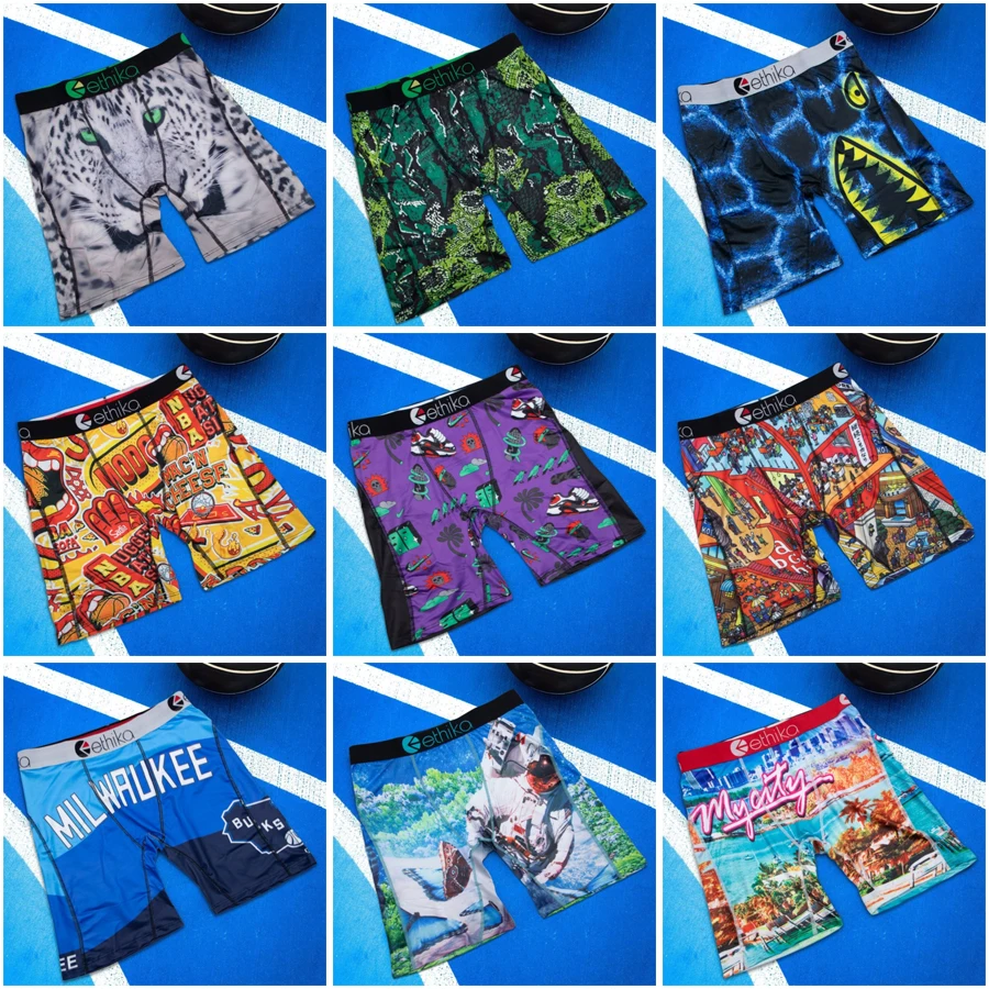 ETHIKA 1Pcs Sexy Men Underwear Boxers Man Swimming Underpants Plus Size S-3XL Mens Print Panties Breathable Men's Boxer Briefs
ETHIKA 1Pcs Sexy Men Underwear Boxers Man Swimming Underpants Plus Size S-3XL Mens Print Panties Breathable Men's Boxer Briefs