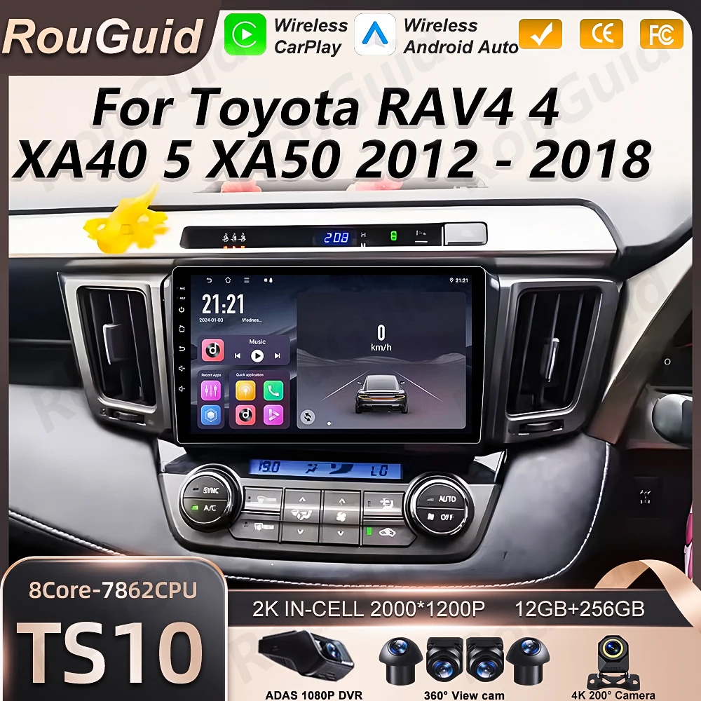 Автомагнитола Android 16 для Toyota RAV4 4 XA40 5 XA50 2012-2018, мультимедийный плеер с видео, 5G Wi-Fi, Bluetooth
Автомагнитола Android 16 для Toyota RAV4 4 XA40 5 XA50 2012-2018, мультимедийный плеер с видео, 5G Wi-Fi, Bluetooth