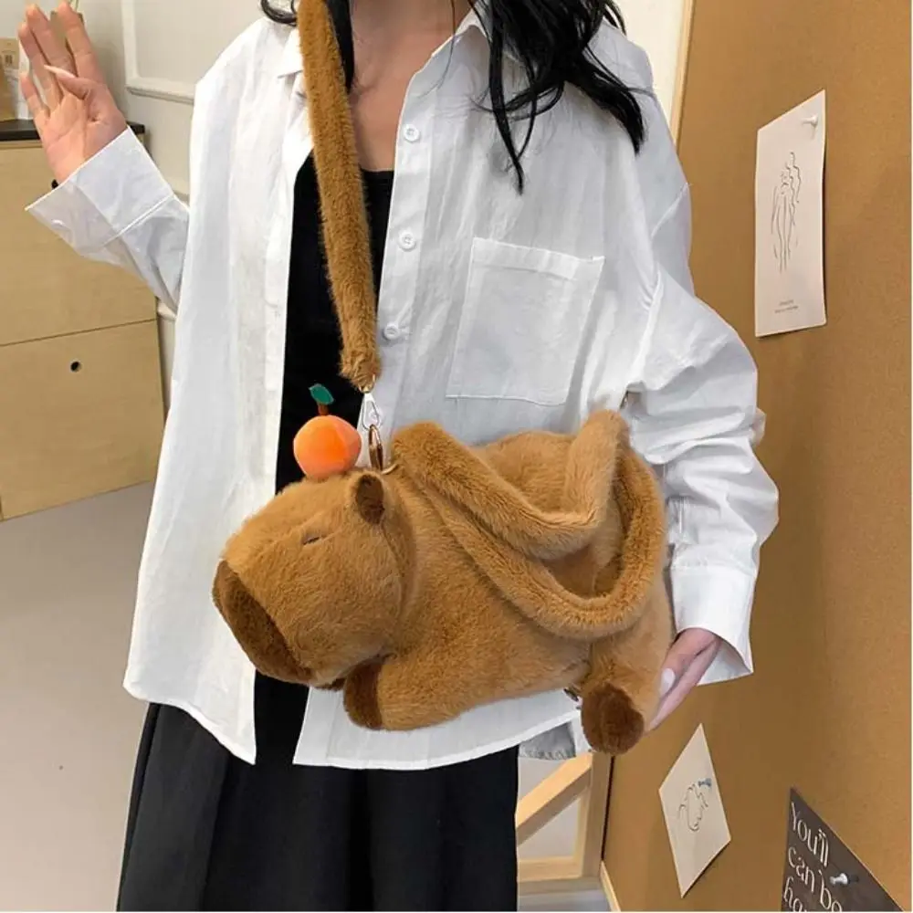 Plush Capybara Capybara Plush Backpack Large Capacity Animal Cartoon Capybara Shoulder Bag Cute Fashion Cartoon Crossbody Bags
Plush Capybara Capybara Plush Backpack Large Capacity Animal Cartoon Capybara Shoulder Bag Cute Fashion Cartoon Crossbody Bags