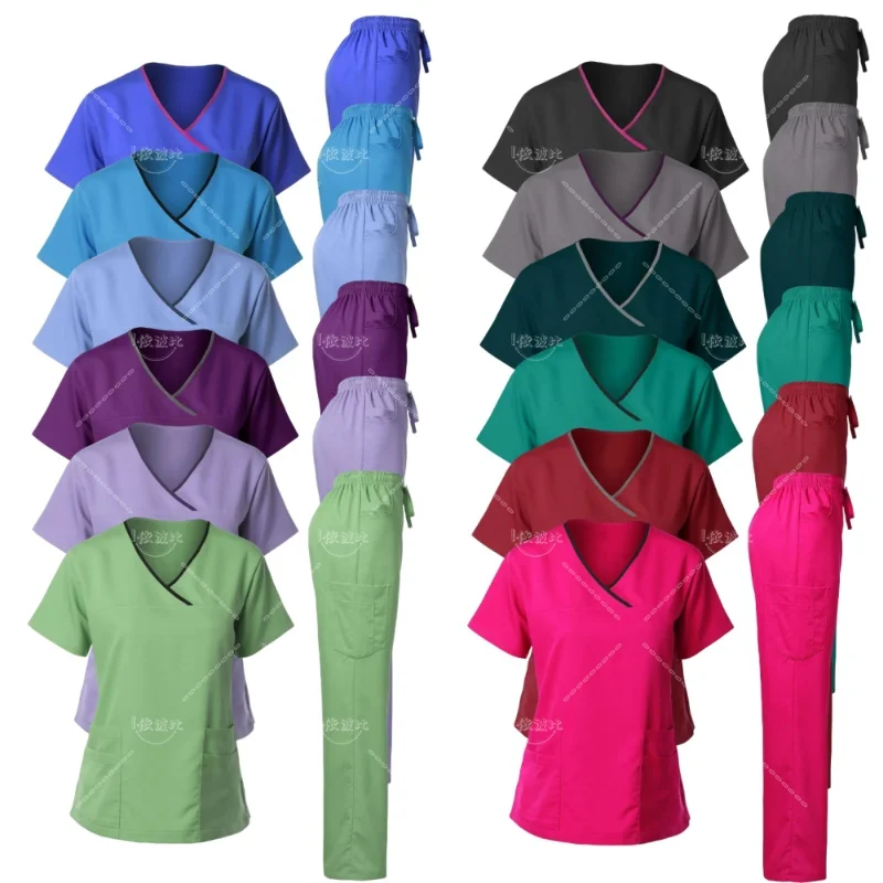 Anti Wrinkle Washable Soft Fabric Nurse Scrubs Hospital Uniform Medical Scrubs Jogger Scrubs Sets Medical Clothing for Women
Anti Wrinkle Washable Soft Fabric Nurse Scrubs Hospital Uniform Medical Scrubs Jogger Scrubs Sets Medical Clothing for Women