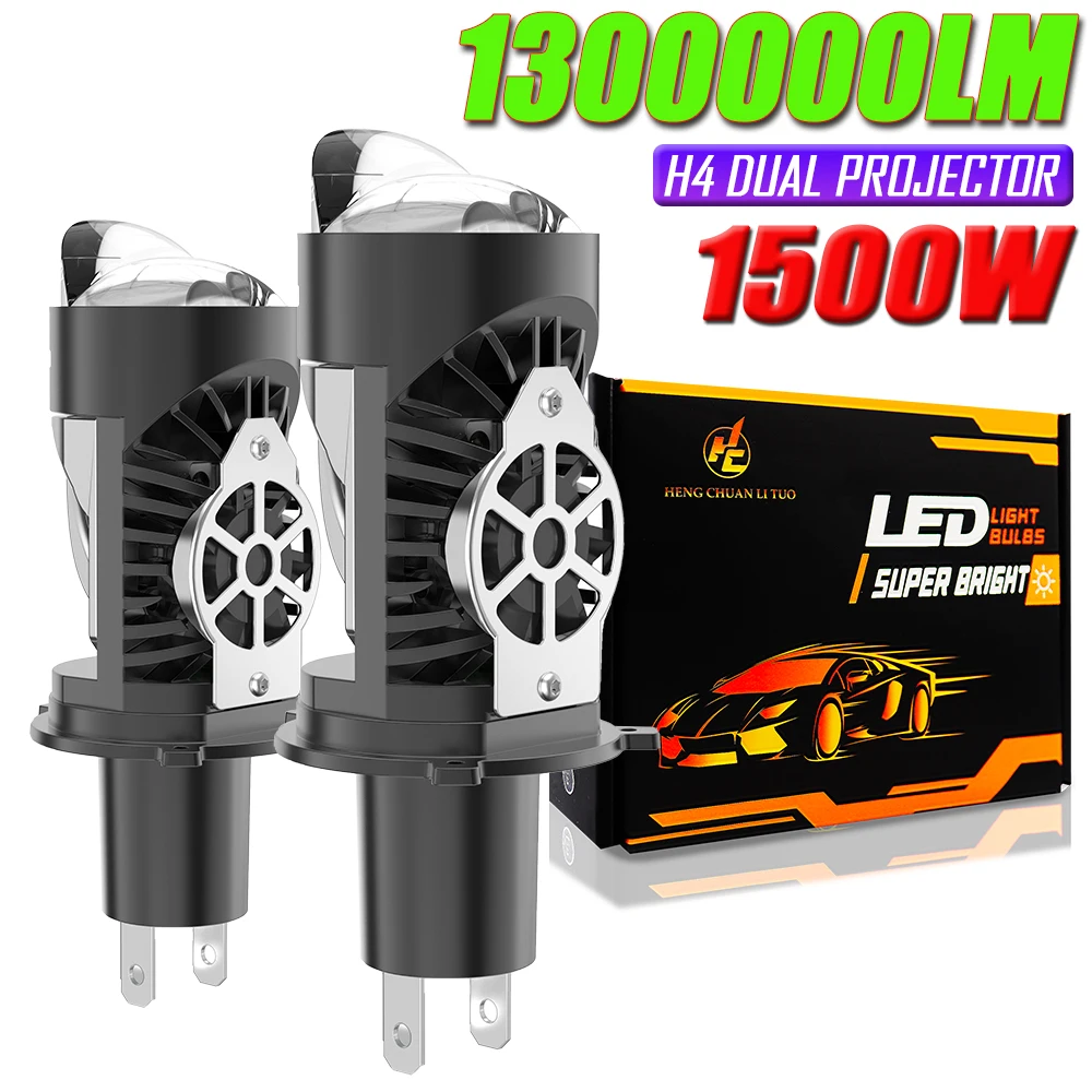 H4 LED Projector Lens Headlight for Car 1500W Canbus High Power High Low Beam Motorcycle Automotive Lamps Mini Lenses 9003 HB2
H4 LED Projector Lens Headlight for Car 1500W Canbus High Power High Low Beam Motorcycle Automotive Lamps Mini Lenses 9003 HB2