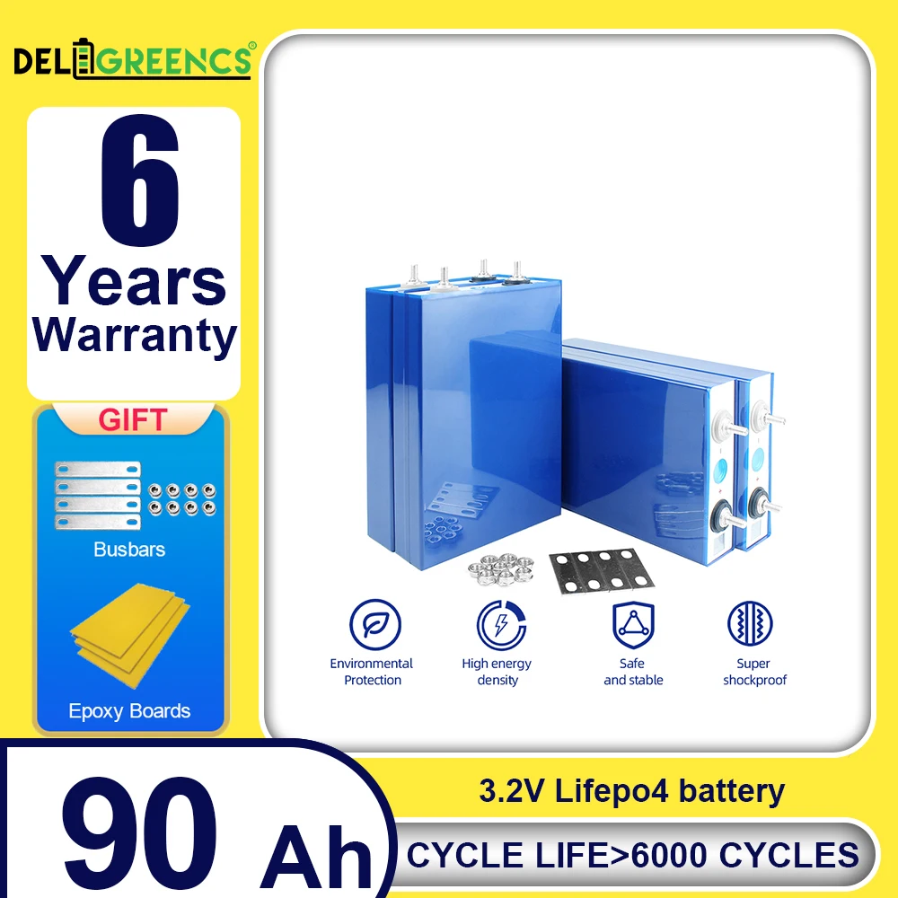 EVE 3.2V 90Ah LiFePO4 Rechargeable Battery Form 12V 24v Lithium-iron Phospha Can Make RV Boat Electric car batteries TAX FREE
EVE 3.2V 90Ah LiFePO4 Rechargeable Battery Form 12V 24v Lithium-iron Phospha Can Make RV Boat Electric car batteries TAX FREE